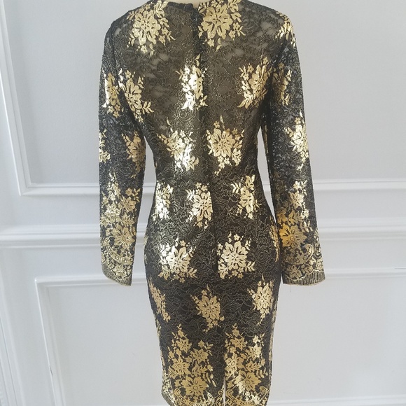 Gold and Black dress - Picture 2 of 5